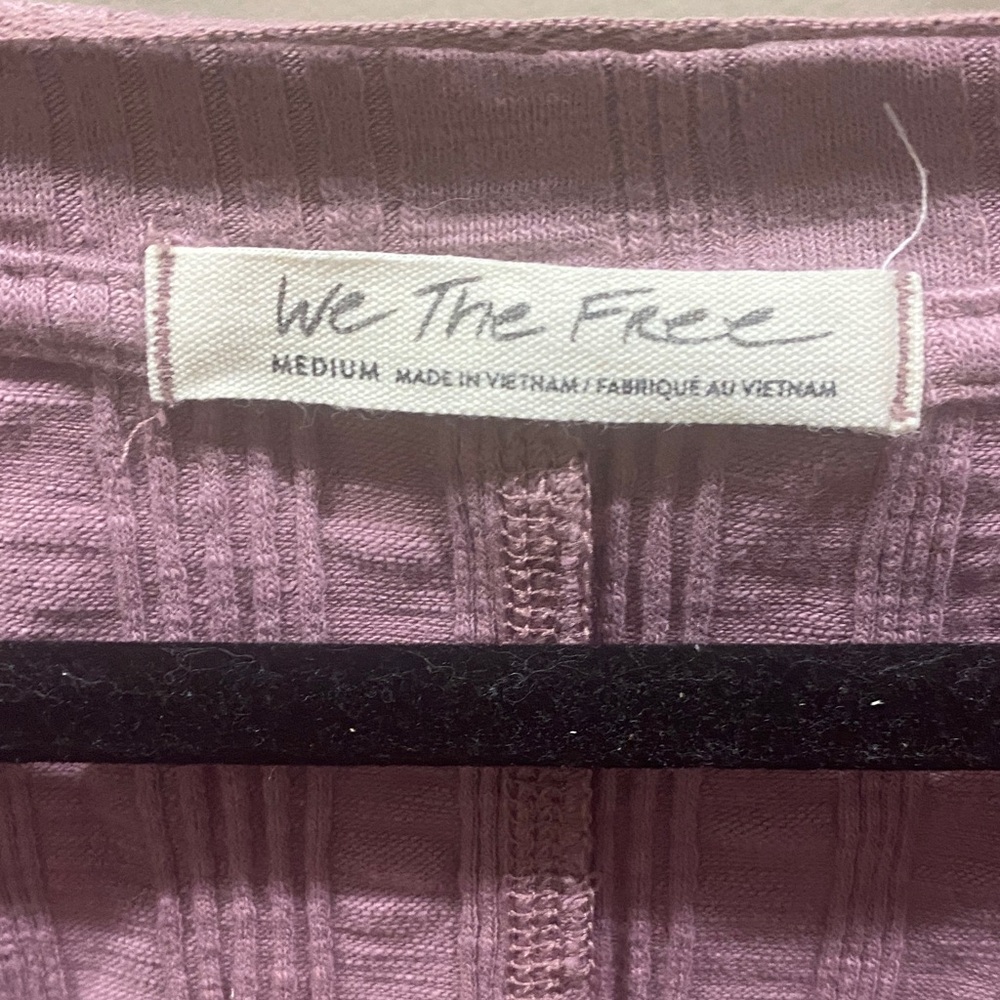 Free People Big Sur Long-Sleeve T-Shirt in a mauve / purple tie-dye print - Picture 2 of 5